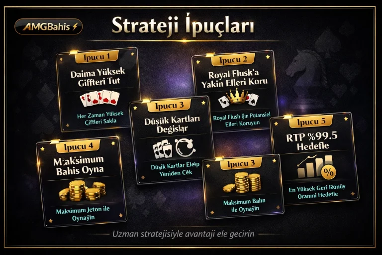 Video poker strateji ipuçları – maksimum RTP için hangi kartı tut hangi kartı değiştir rehberi