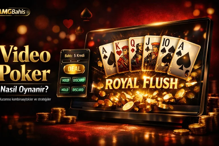Amgbahis video poker nasıl oynanır – Royal Flush kazanan el kombinasyonu ve strateji rehberi